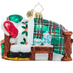 Christopher Radko Cr, Catching Z's Mr. Claus, 1021093, Radko^ Stocking / Skirt