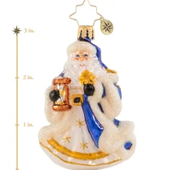 Christopher Radko Cr, Celestial Santa Gem, 1020559, ^ Blown Glass