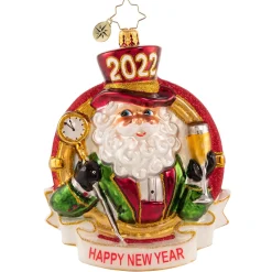 Christopher Radko Cr, Champagne Dreams 2022, 1020716, ^ Blown Glass