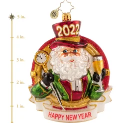 Christopher Radko Cr, Champagne Dreams 2022, 1020716, ^ Blown Glass