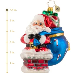 Christopher Radko Cr, Checkered Chariot, 1020885, ^ Santas