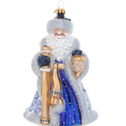 Christopher Radko Cr, Cheerful Chinoisirie Santa, 1021074, Radko^ Glass