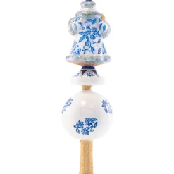 Christopher Radko Cr, Chinoiserie Elegance Santa Finial, 1021534, Radko^ Blown Glass