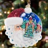 Christopher Radko Cr, Christmas Village Santa, 1021562, Radko^ Blown Glass