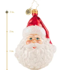 Christopher Radko Cr, Classic St Nick, Gem, 1020647, ^ Blown Glass