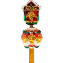 Christopher Radko Cr, Claus On The Clock, 1020111, ^ Blown Glass