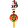 Christopher Radko Cr, Claus On Top Of The Ball Finial, 1020454, ^ Stocking / Skirt