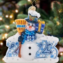 Christopher Radko Cr, Coolest Year Yet 2023, 1021520, Radko, Dated 2023^ Stocking / Skirt