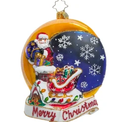 Christopher Radko Cr, Crescent Moon Christmas, 1021112, ^ Christopher Radko