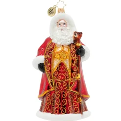 Christopher Radko Cr, Crimson-Clad Santa, 1020302, ^ Santas
