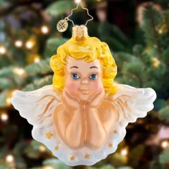 Christopher Radko Cr, Darling Guardian Angel, 1021531, Radko^ Blown Glass