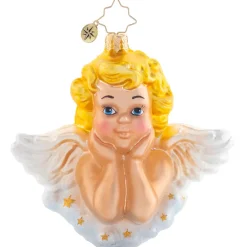 Christopher Radko Cr, Darling Guardian Angel, 1021531, Radko^ Blown Glass