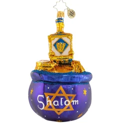 Christopher Radko Cr, Dreidel Jackpot, 1020887, ^ Blown Glass