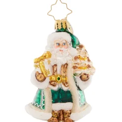 Christopher Radko Cr, Emerald City Santa Gem, 1021422, Radko, Gem^ Glass