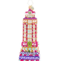 Christopher Radko Cr, Empire Sweet Building, 1021201, ^ Stocking / Skirt
