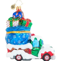 Christopher Radko Cr, Fantastically Freezing Gift Delivery, 1020822, ^ Santas