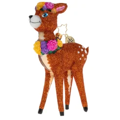 Christopher Radko Cr, Fawning Over Florals, 1020476, ^ Blown Glass