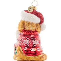 Christopher Radko Cr, Festive Furry Friend, 1021510, Radko^ Stocking / Skirt