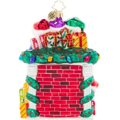 Christopher Radko Cr, Fireplace High Jinks, 1021622, Radko^ Stocking / Skirt