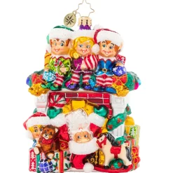 Christopher Radko Cr, Fireplace High Jinks, 1021622, Radko^ Santas