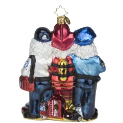 Christopher Radko Cr, First Responders, 1020047, ^ Blown Glass