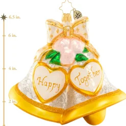 Christopher Radko Cr, Forever Together, 1020859, ^ Blown Glass