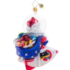 Christopher Radko Cr, Galactic Christmas Delivery, 1020705, ^ Glass