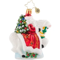 Christopher Radko Cr, Galloping Into Christmas Gem, 1020563, ^ Blown Glass