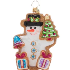 Christopher Radko Cr, Gingerbread Snowman, 1021108, Radko^ Christopher Radko