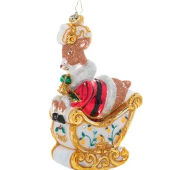 Christopher Radko Cr, Gleaming Golden Rings, 1021248, Radko^ Blown Glass