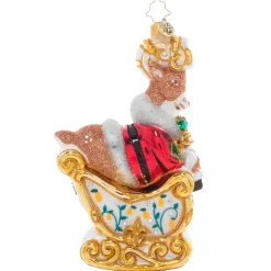 Christopher Radko Cr, Gleaming Golden Rings, 1021248, Radko^ Stocking / Skirt