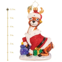 Christopher Radko Cr, Going Stag This Christmas, 1020601, ^ Blown Glass