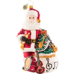 Christopher Radko Cr, Holiday Serenade, 1020837, ^ Santas