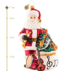 Christopher Radko Cr, Holiday Serenade, 1020837, ^ Blown Glass