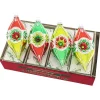 Christopher Radko Cr, Holiday Splendor 4 Count 7" Reflector Tulips, 4027994, Radko^ Blown Glass