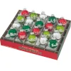 Christopher Radko Cr, Holiday Splendor 20 Count 1.25" Signature Flocked Rounds, 4027559, Radko^ Stocking / Skirt