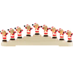 Christopher Radko Cr, Holiday Splendor 9 Count Santa Light Candolier, 4027594, ^ Santas