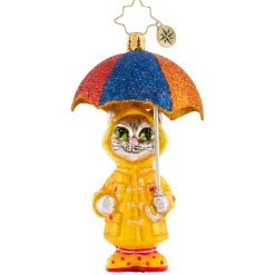 Christopher Radko Cr, It's Raining Cats!, Gem, 1020646, ^ Glass