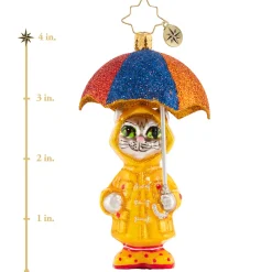 Christopher Radko Cr, It's Raining Cats!, Gem, 1020646, ^ Glass