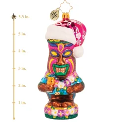 Christopher Radko Cr, Living For The Luau, 1020596, ^ Blown Glass