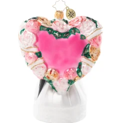 Christopher Radko Cr, Love Is In The Air, 1021105, ^ Blown Glass