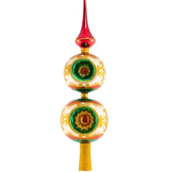 Christopher Radko Cr, Luxury Abounds Finial, 1020867, ^ Blown Glass