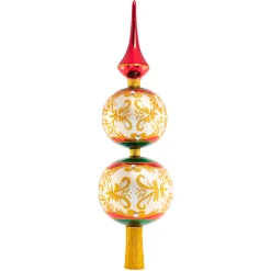 Christopher Radko Cr, Luxury Abounds Finial, 1020867, ^ Blown Glass
