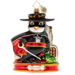 Christopher Radko Cr, Masked & Valiant Zorro, 1020466, ^ Blown Glass