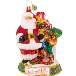 Christopher Radko Cr, Masterpiece By The Mantle, 1020902, ^ Santas