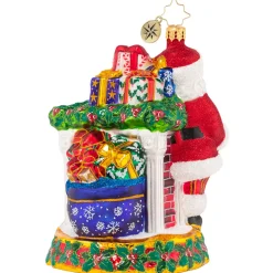 Christopher Radko Cr, Masterpiece By The Mantle, 1020902, ^ Santas