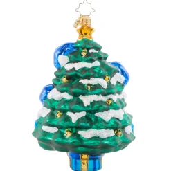 Christopher Radko Cr, Merry Christmas Baby! Blue, 1021589, Radko^ Blown Glass