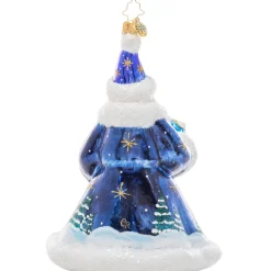 Christopher Radko Cr, Midnight Elegance 2022 Santa, 1021157, Radko^ Blown Glass
