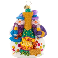 Christopher Radko Cr, New Year's Toast, 1021675, Radko^ Glass