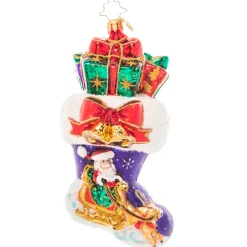 Christopher Radko Cr, Night Before Christmas Stocking, 1021122, Radko^ Christopher Radko